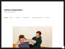 Tablet Screenshot of motionexploration.com